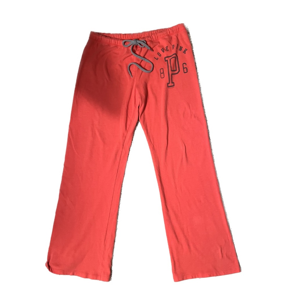 Pink Victoria’s Secret wide leg low rise sweatpants